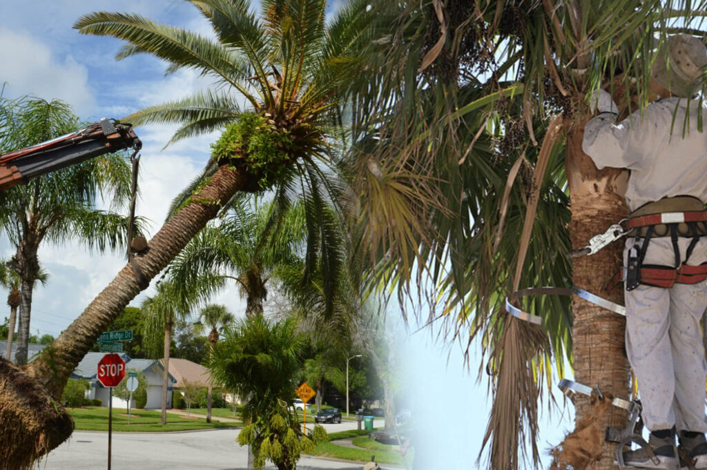 Palm Tree Trimming & Palm Tree Removal Affordable-Pro Tree Trimming & Removal Team of Boynton Beach
